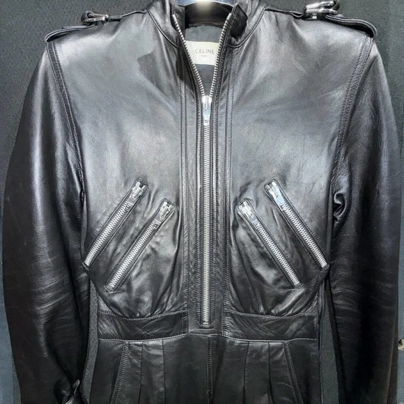 Celine Leather Jumpsuit - Picture 2 of 3